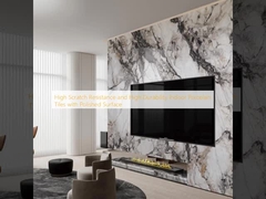 Carrelage intérieur en porcelaine à haute résistance aux rayures et haute durabilité avec surface polie