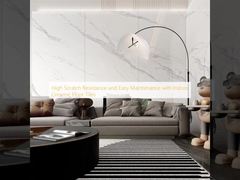 Haute résistance aux rayures et entretien facile avec les carreaux de sol en céramique d'intérieur