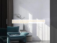 Carrelage en porcelaine d'intérieur à haute résistance aux rayures, conforme à la norme ISO 13006, pour la rénovation murale