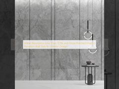 Absorption d'eau inférieure à 0,5 % et dalle de mur en porcelaine intérieure polie et émaillée pour la décoration intérieure