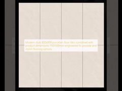 Carreaux de sol en porcelaine de style moderne 800x800 combinés à des dimensions de produit de 750 à 1500 mm, conçus pour offrir des options de revêtement de sol élégantes.