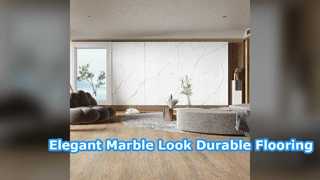 Plancher résistant aux rayures de carreaux de porcelaine d'aspect de marbre de luxe