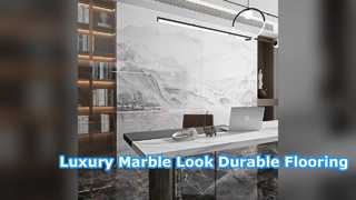 Solution de revêtement de sol durable en carreaux de porcelaine d'aspect marbre de luxe
