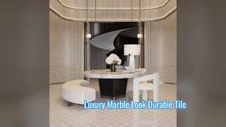 Entretien durable de marbre de luxe de tuile de porcelaine de regard bas