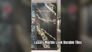 Carreaux de porcelaine durables d’aspect marbre pour les intérieurs modernes