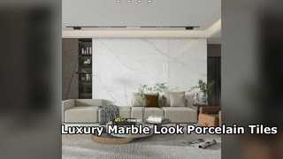Carreau de porcelaine d'aspect marbre de luxe pour les espaces modernes