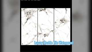 Carrelage en porcelaine d'aspect marbre de luxe pour salles de bains modernes
