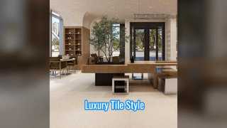 Carrelage en porcelaine moderne aspect pierre luxe