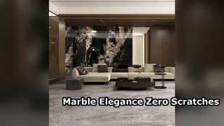 Carrelage aspect marbre, résistant aux rayures et aux taches, luxe