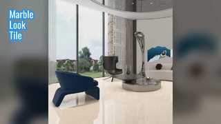 Résistance élevée aux rayures de tuile d'aspect de marbre facile à installer