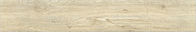 Le plancher en bois de porcelaine de modèle, le regard du bois couvre de tuiles la couleur de beige de lumière de tuile de chambre à coucher