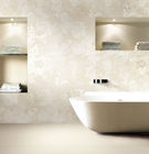 Carrelage vitré poli mince bon marché en céramique de porcelaine de la Chine 3d de cuisine de marbre beige de salle de bains