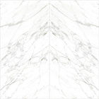 Tuile de marbre blanche 160*320cm de porcelaine de finition de regard de marbre de striation de tuiles de Carrare de plein plancher italien de corps