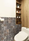 Modèle floral de construction carreau de céramique de salle de bains de 300 x de 300mm