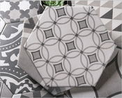 Carreau de céramique de salle de bains noire et blanche de l'hexagone 200x230mm