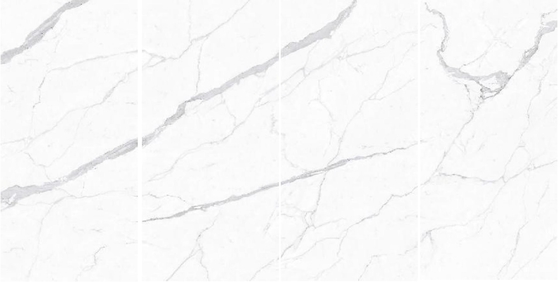 Les partie supérieure du comptoir de marbre de pierre de dalle de tuile de dalle de couleur blanche l'isolation thermique