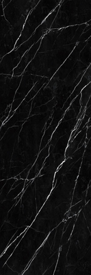 Résistant aux produits chimiques Marquina noirs de dalles de mur de porcelaine de marbre 3C
