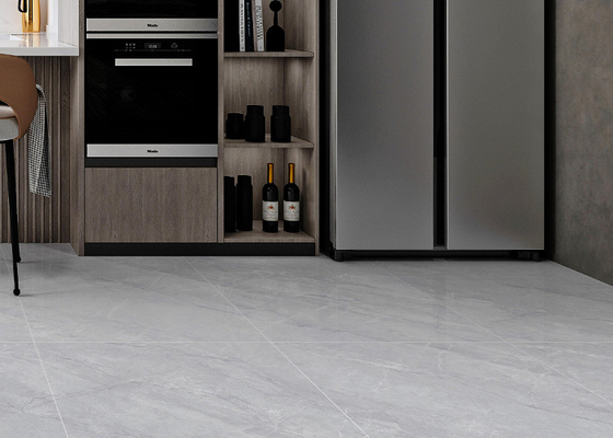 Carreaux de sol en céramique de marbre blanc de forme rectangulaire