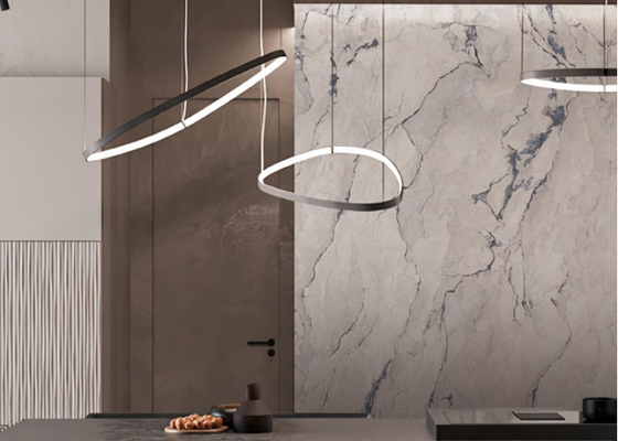 3 modèles de carreaux de porcelaine intérieure 6 mm d'épaisseur pour le café