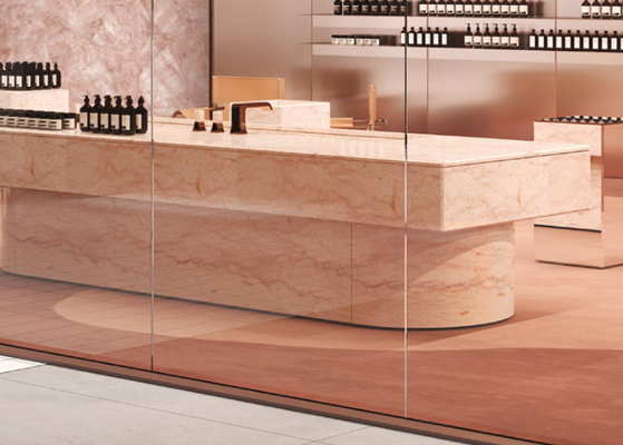 Élégante dalle murale en porcelaine intérieure de 6 mm pour la décoration du salon