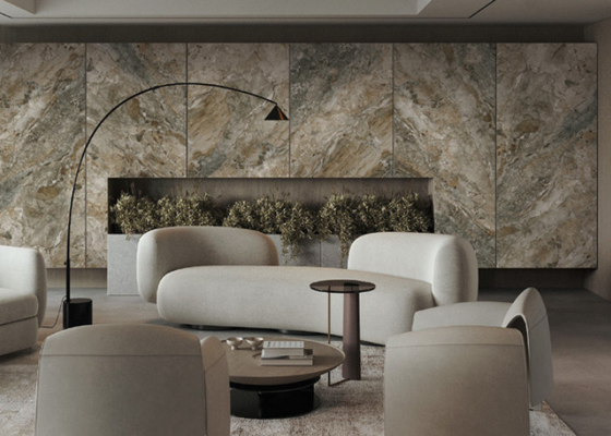 Facile à entretenir et résistant aux taches de porcelaine intérieure 1200*2800mm