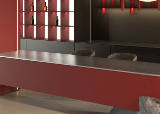 Carreaux de porcelaine blanche poli 6 mm Solution de revêtement de sol de l'espace de vie intérieur