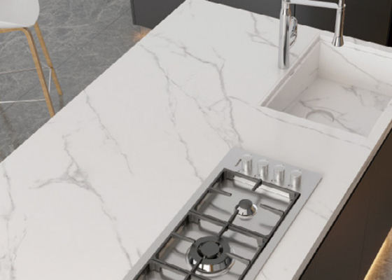 Carreaux de sol en porcelaine poli résistant aux rayures