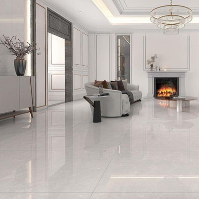 Carreaux de porcelaine à motif gris 10 mm résistant aux taches pour le salon / Plus 750 * 1500 mm