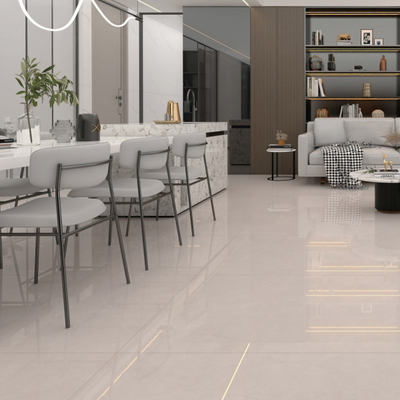 Facile d'entretien carreaux de sol en porcelaine 10 mm finition mate résistant aux taches pour les espaces de vie intérieurs
