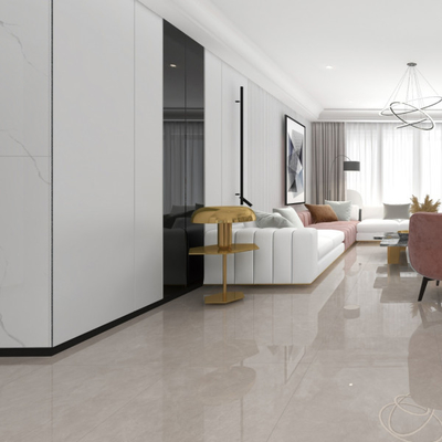 Carreaux de porcelaine intérieure gris résistant aux taches et aux rayures avec finition matte