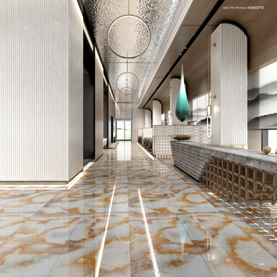Panneaux de carrelage en porcelaine intérieure résistant aux taches blanches, parfait mélange de style et de durabilité
