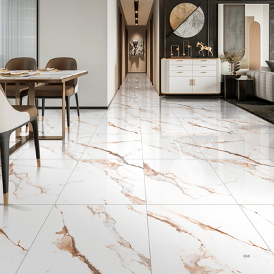 Carreaux de porcelaine pour intérieur poli 0,5% absorption d'eau et clubhouse avec finition poli