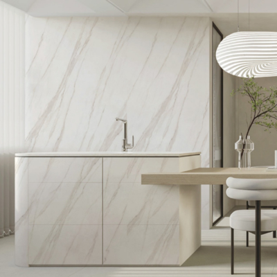 Résistance aux taches élevée Marbre rectifié Porcelaine avec bord rectifié