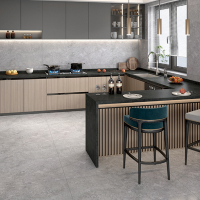 Durable et absorption de l'eau Moins de 0,5% Méthode d'installation du mortier mince pour les carreaux de porcelaine intérieurs