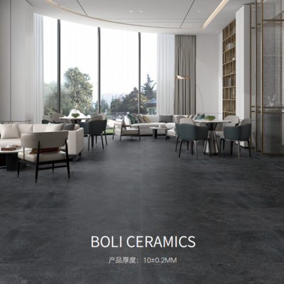 Méthode d'installation de mortier mince pour les carreaux de porcelaine intérieurs à motif concave et convexe vitrés dans un style moderne simple