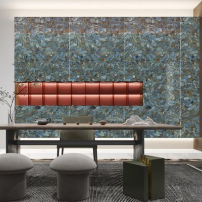 Plancher en porcelaine résistant aux glissades et aux rayures pour un intérieur sûr