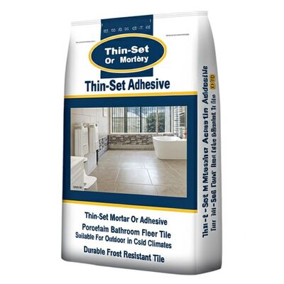 Carreaux de sol de salle de bains en porcelaine en mortier ou en adhésif fin, adaptés à l'extérieur dans les climats froids