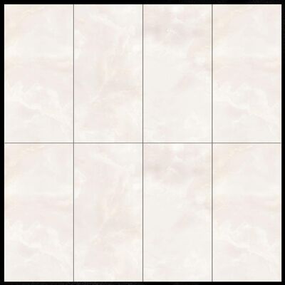 8 Carreaux de porcelaine aspect marbre à motifs aléatoires avec un taux d'absorption inférieur à 0,1 % et une haute résistance aux rayures pour les applications au sol et au mur