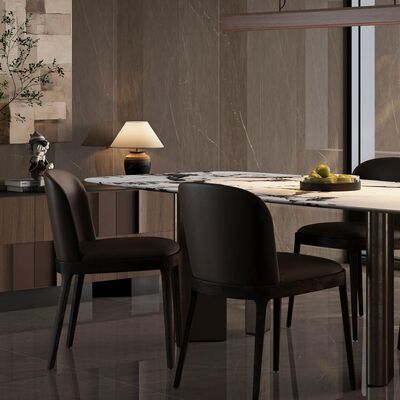 Carrelage de sol de cuisine en porcelaine aspect marbre à forte variation pour les environnements professionnels de l'hôtellerie, résidentiels et commerciaux