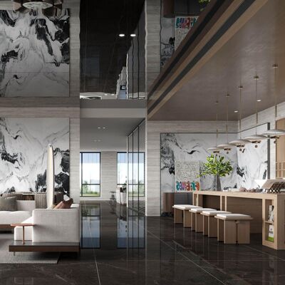 Carreau de porcelaine durable et facile à nettoyer aspect marbre, ardoise murale en porcelaine combinant durabilité et élégance esthétique du marbre