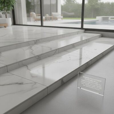Indoor And Outdoor Floor And Wall Marble Look Porcelain Tile Waterabsorption Less Than 0.5 Percent Ideal For Residential And Commercial Flooring