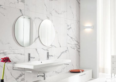 Glissez non la porcelaine de marbre de Carrare couvrent de tuiles l'absorption Rate Less Than 0,05%