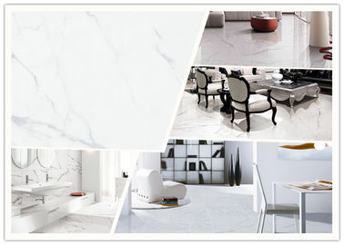 Tuile de marbre durable de porcelaine de regard, carrelage poli de porcelaine