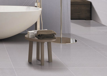 Carreaux de céramique secs de tapis de lustre de jet d'encre, couleur gris-clair de taille des carreaux de sol de chambre à coucher 600*600mm