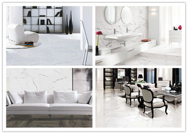 Couleur blanche superbe vitrée Frost de Carrare de tuile de mur de porcelaine polie par Digital résistant