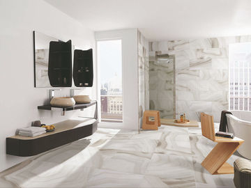 Le sous-sol parquette la couleur beige de porcelaine de tuile d'agate de beige de taille résistant à l'acide moderne de la couleur 600x600mm