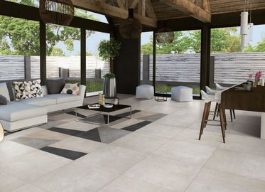 Tuiles blanches de couleur de salon de porcelaine de taille moderne antidérapante rustique de la tuile 300X300 millimètre 600x600 millimètre