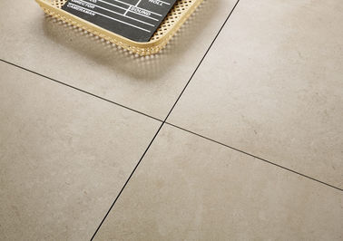 Bon regard semi poli rustique 600x600 millimètre de porcelaine de tuile de Lapato de texture moderne de beige