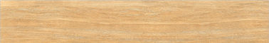Tuiles de Matt Surface Wood Look Porcelain, tuile vitrée antique de sembler en bois d'intérieur jaunâtre de couleur