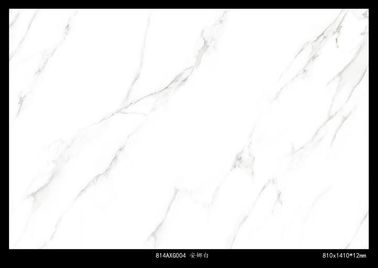 Tuile blanche vitrée de porcelaine de marbre de Calacatta Carrare, carrelages intérieurs 810*1410mm